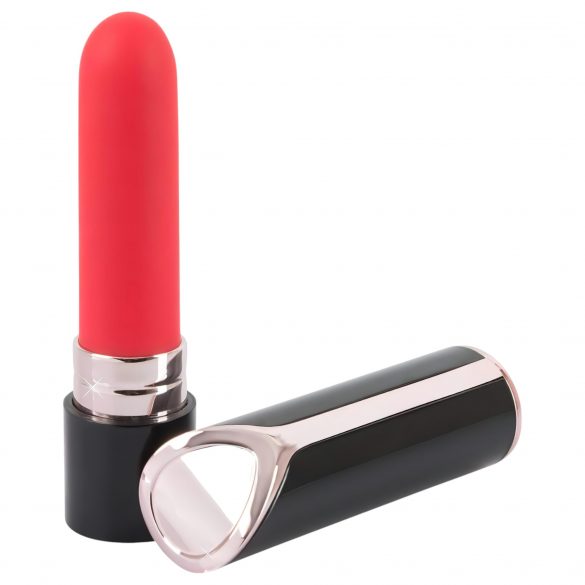 You2Toys - vibrator ruj reîncărcabil (roșu-negru) 