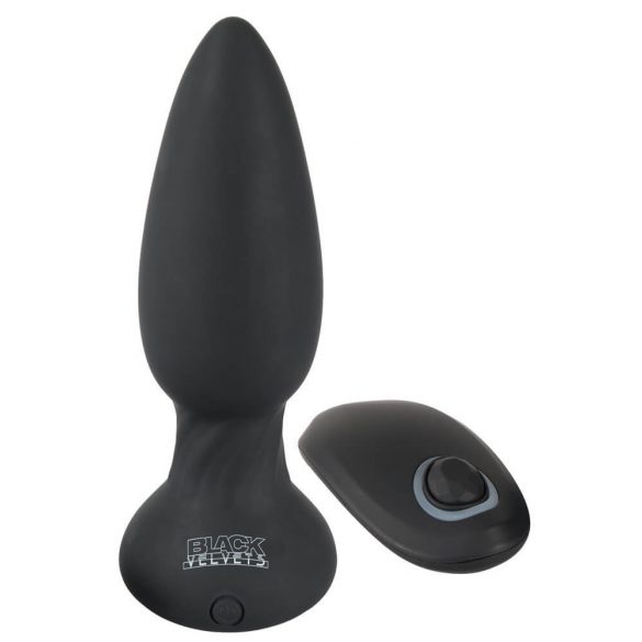 Vibrator anal Black Velvet cu baterie și radio (negru) 