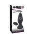 Black Velvet - vibrator anal reîncărcabil cu telecomandă (negru)