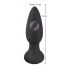 Vibrator anal Black Velvet cu baterie și radio (negru) 