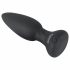 Vibrator anal Black Velvet cu puls, acumulator și radio (negru) 