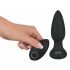 Vibrator anal Black Velvet cu puls, acumulator și radio (negru) 