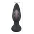 Vibrator anal Black Velvet cu puls, acumulator și radio (negru) 