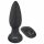 Catifea Neagră - vibrator anal cu bile rotative, radio comandat, cu acumulator (negru)