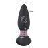 Vibrator anal rotativ cu perle și radio, Black Velvet, cu baterii (negru) 