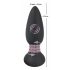 Catifea Neagră - vibrator anal cu bile rotative, radio comandat, cu acumulator (negru)