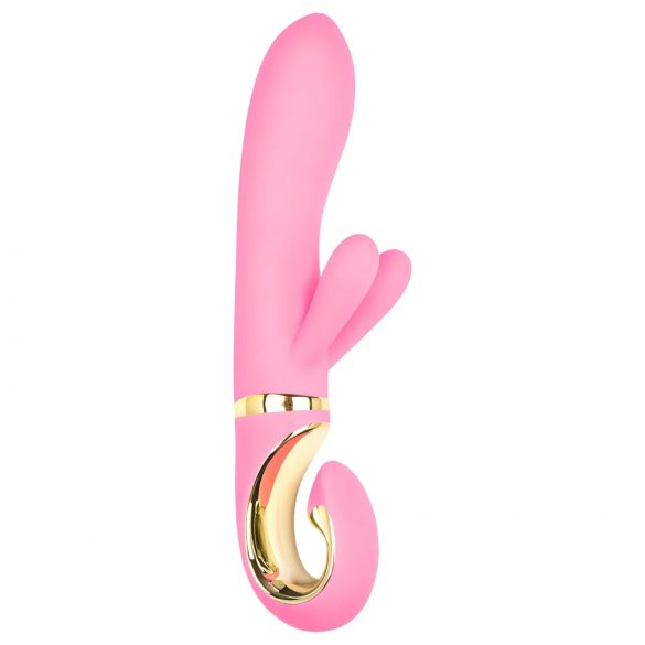 G-Vibe GRabbit - vibrator cu punctul G, cu acumulator și 3 motoare (roz)