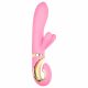 G-Vibe GRabbit - vibrator cu acumulator, 3 motoare, punct G (roz)