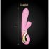 G-Vibe GRabbit - vibrator cu acumulator pentru punctul G, cu 3 motoare (roz) 