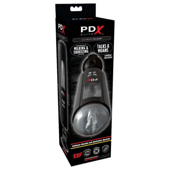 PDX Ultimate Milker - masturbator automat pentru penis (negru) 