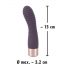 Vibratoarele Flexy Elegant de la You2Toys - vibrator cu acumulator și pliuri pentru punctul G (mov închis)