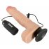 Vibrator realist rotativ Dancing Dick - piele naturală 