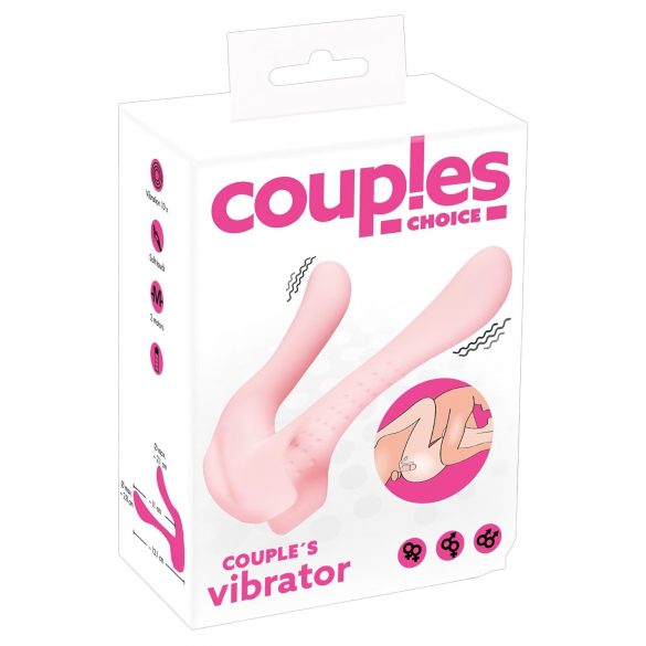 Alegerea Cuplurilor - vibrator dublu motor (roz pal)