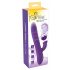 Vibrator Pearl Smile - cu acumulator, cu perle, pentru clitoris, pulsatoriu (mov) 