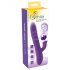 Vibrator Pearl Smile - cu acumulator, cu perle, pentru clitoris, pulsatoriu (mov) 