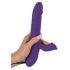 Vibrator Pearl Smile - cu acumulator, cu perle, pentru clitoris, pulsatoriu (mov) 