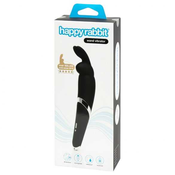 Vibrator masaj Happyrabbit - cu acumulator, negru 