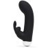 Vibrator Greedy Girl cu stimulator clitoridian - negru 