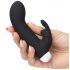 Vibrator Greedy Girl cu stimulator clitoridian - negru 