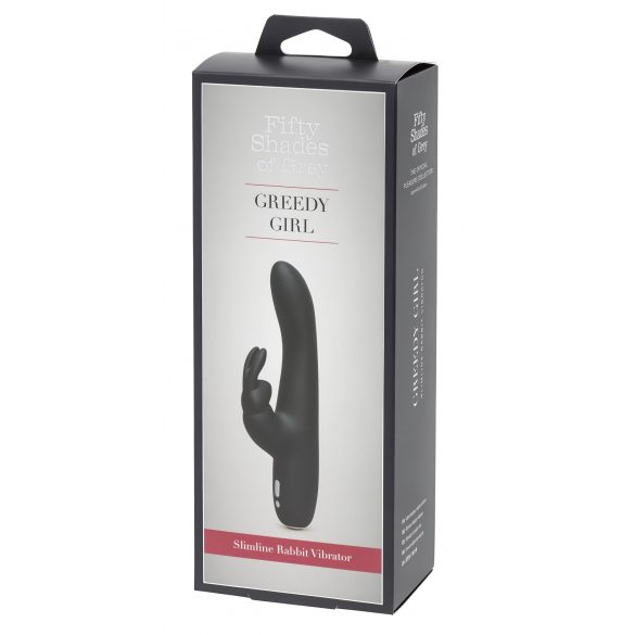 Vibrator „Greedy Girl” Reîncărcabil - Negru (Cincizeci de umbre ale lui Grey) 