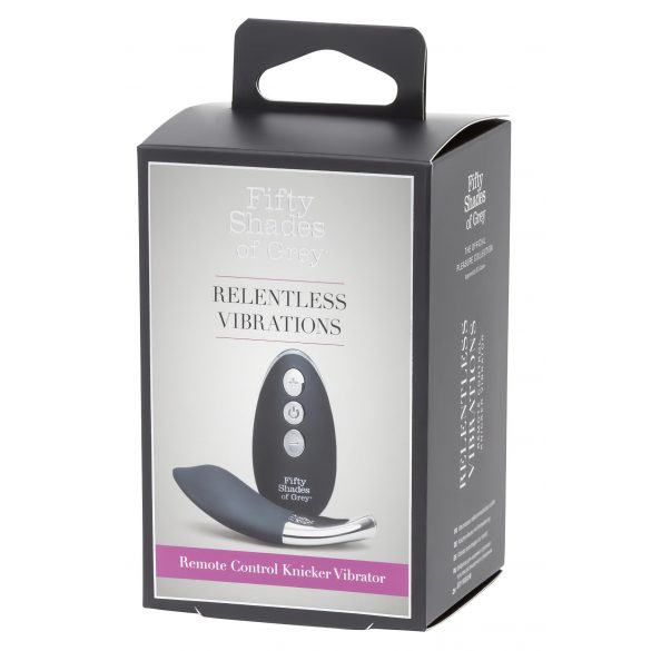 Vibrator pentru clitoris Relentless, culoare negru cu argintiu 