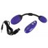 GoGasm Vagin & Fund - ou vibrator cu acumulator, radio (mov-negru) 