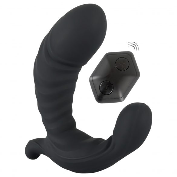 You2Toys - vibrator gonflabil cu telecomandă (negru) 