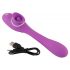 You2Toys 2 Funcții - Vibrator 2in1 reîncărcabil (mov)