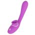 You2Toys - Vibrator cu 2 funcții pentru clitoris și vaginal - reîncărcabil (mov) 