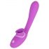 You2Toys - Vibrator cu 2 funcții pentru clitoris și vaginal - reîncărcabil (mov) 