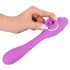 You2Toys - Vibrator cu 2 funcții pentru clitoris și vaginal - reîncărcabil (mov) 