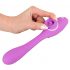 You2Toys - Vibrator cu 2 funcții pentru clitoris și vaginal - reîncărcabil (mov) 