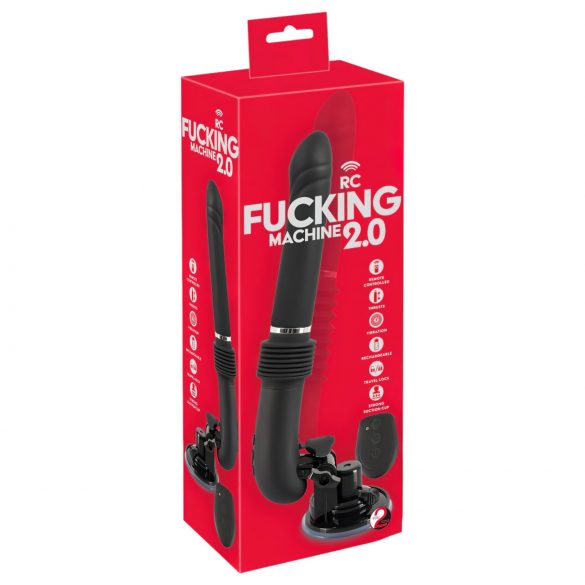 You2Toys RC Fucking Machine 2.0 - vibrator cu impulsuri, reîncărcabil (negru) 