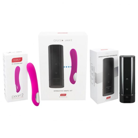 Kiiroo Onyx+ și Pearl 2 - set pereche masturbator și vibrator