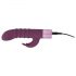 Vibrator G-spot cu stimulator clitoridian și acumulator - violet 