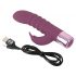 Vibrator G-spot cu stimulator clitoridian și acumulator - violet 