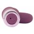 Vibrator G-spot cu stimulator clitoridian și acumulator - violet 