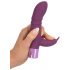 Vibrator G-spot cu stimulator clitoridian și acumulator - violet 