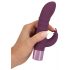 Vibrator G-spot cu stimulator clitoridian și acumulator - violet 