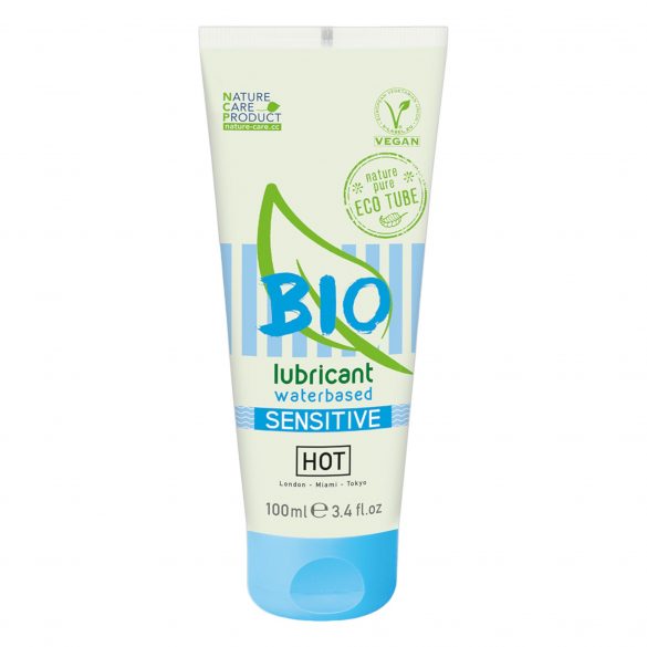 Lubrifiant pe bază de apă vegan HOT Bio Sensitive (100ml) 