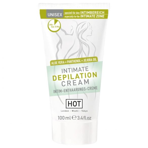 HOT Intimate - cremă depilatoare intimă cu spatulă (100ml)