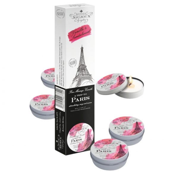 Petits Joujoux Paris - lumânări de masaj - vanilie și santal (5 x 43ml) 