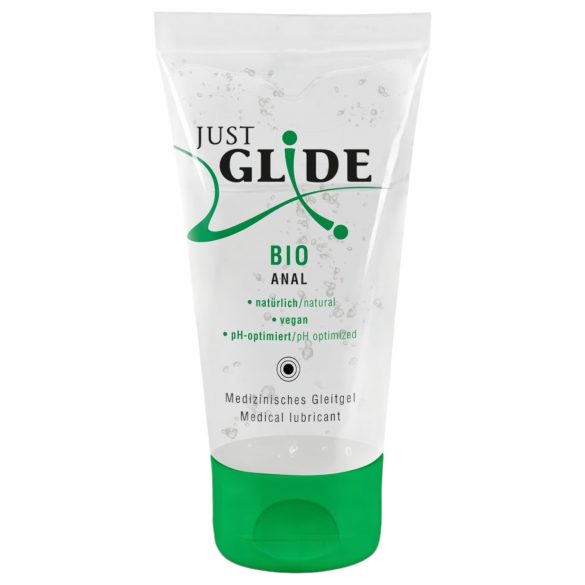 Just Glide Bio ANAL - lubrifiant vegan pe bază de apă (50 ml)