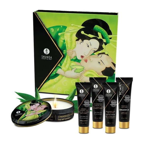 Set SHUNGA Geisha - lubrifiant, ulei pentru masaj și lumânări (5) 