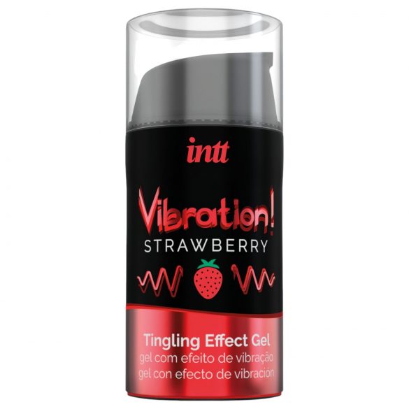 Intt Vibration! - vibrator lichid - căpșuni (15ml)