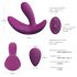 Cotoxo - vibrator de prostată cu telecomandă și baterie (violet) 