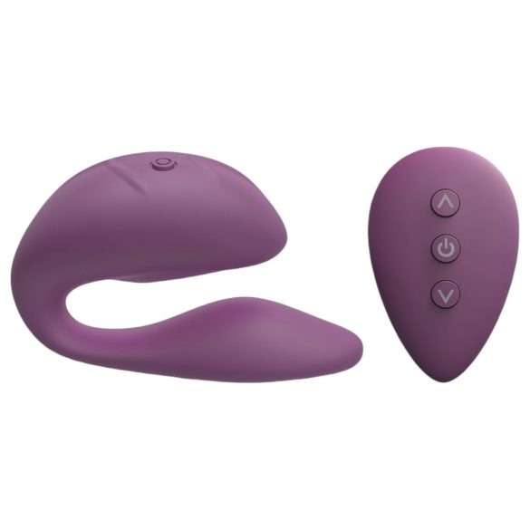 Cotoxo Cupid 2 - vibrator pentru cupluri cu telecomandă și baterie (violet) 