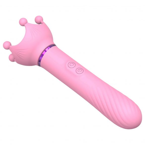 Sunfo - vibrator rotativ cu acumulator și punctul G (roz) 