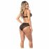 Set de sutien cu jartieră Mapalé (negru) 