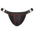 Svenjoyment - jockstrap cu inel metalic (negru) 